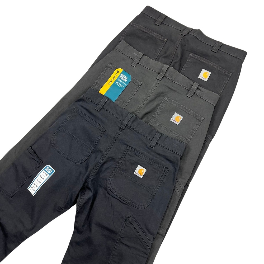 Carhartt Rugged Flex Rigby Dungaree Relaxed Straight Pants 30x30 Gray *3 Pairs*